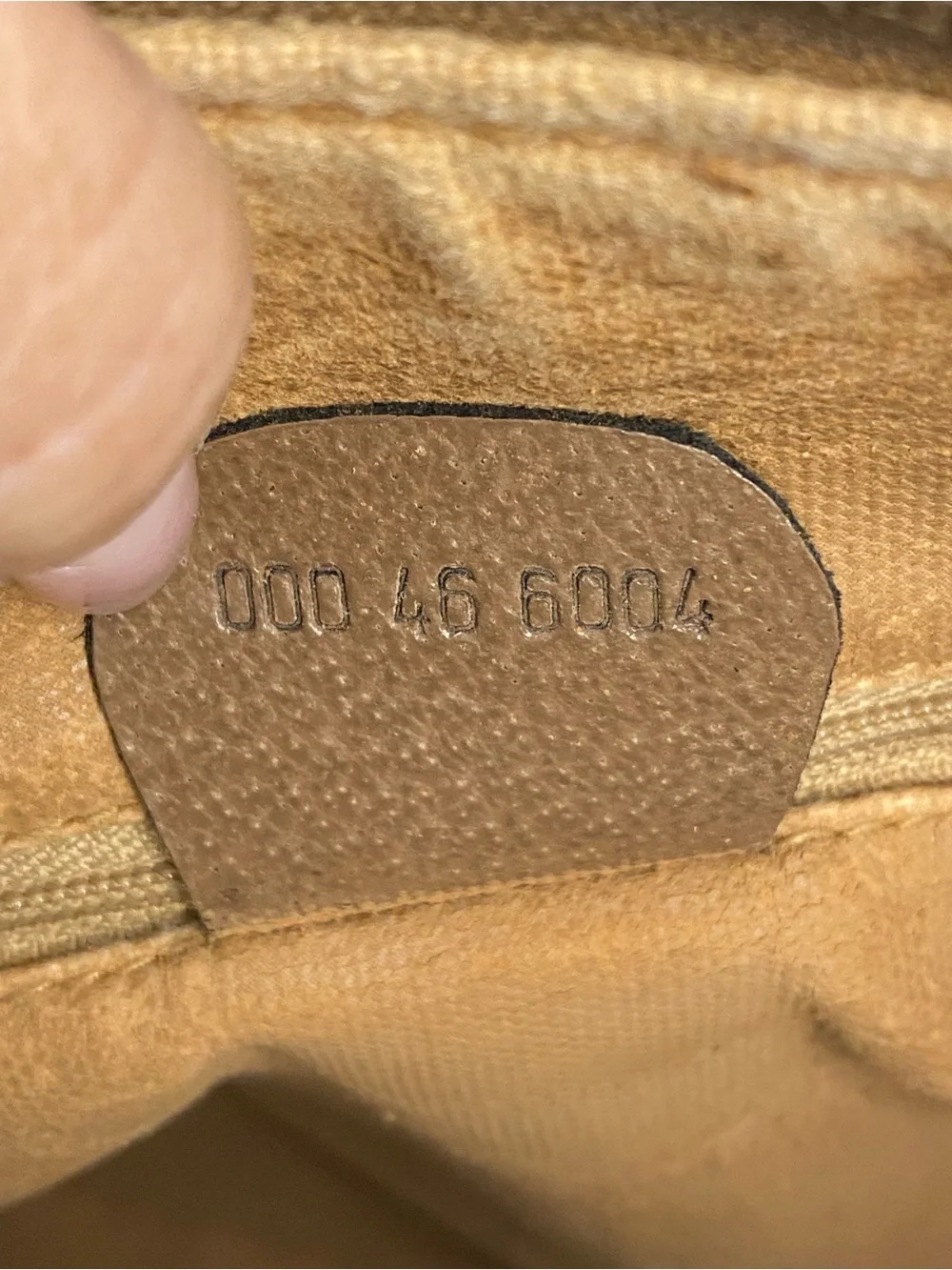 Gucci Tan & Beige GG Canvas Satchel with Gold Hardware
